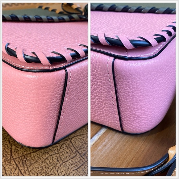 Coach Georgie Whipstitch Colorblock Leather Shoulder/Crossbody Bag - Picture 12 of 15